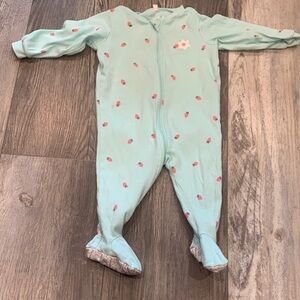 Pekkle Aqua Strawberry Kids One Piece